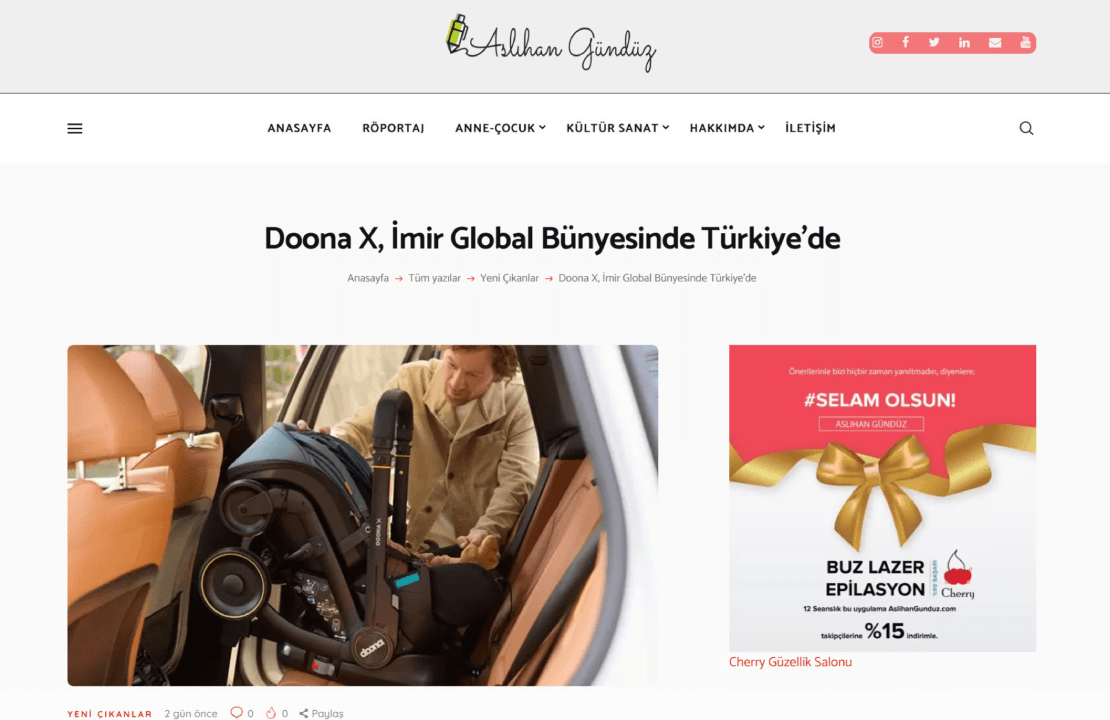 Doona X, İmir Global Bünyesinde Türkiye'de