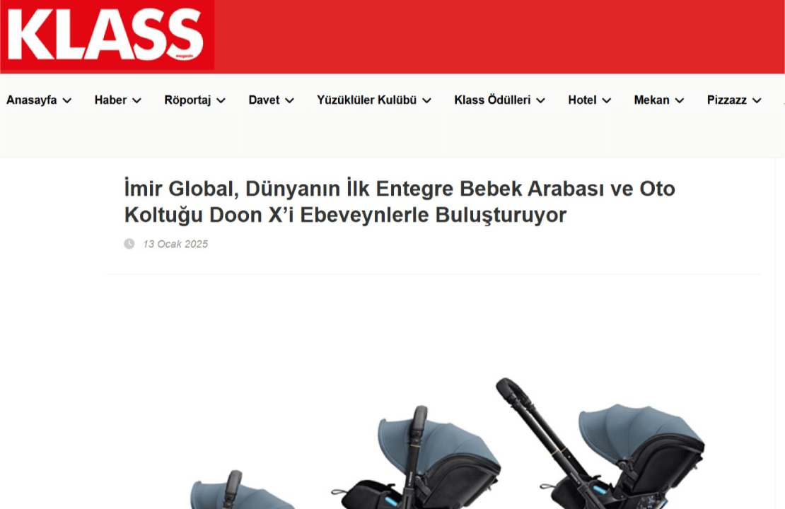 İmir Global, Dünyanın İlk Entegre Bebek Arabası ve Oto Koltuğu Doona X'i Ebeveynlerle Buluşturuyor